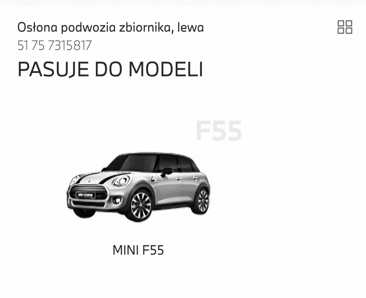 Cache sous-châssis Gauche Mini One Cooper F55 DWZ13323 thumbnail 5