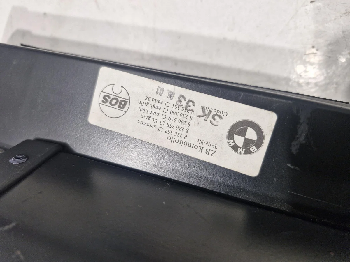 Trunk Roller Blind BMW E39 Black 8236357 image 6