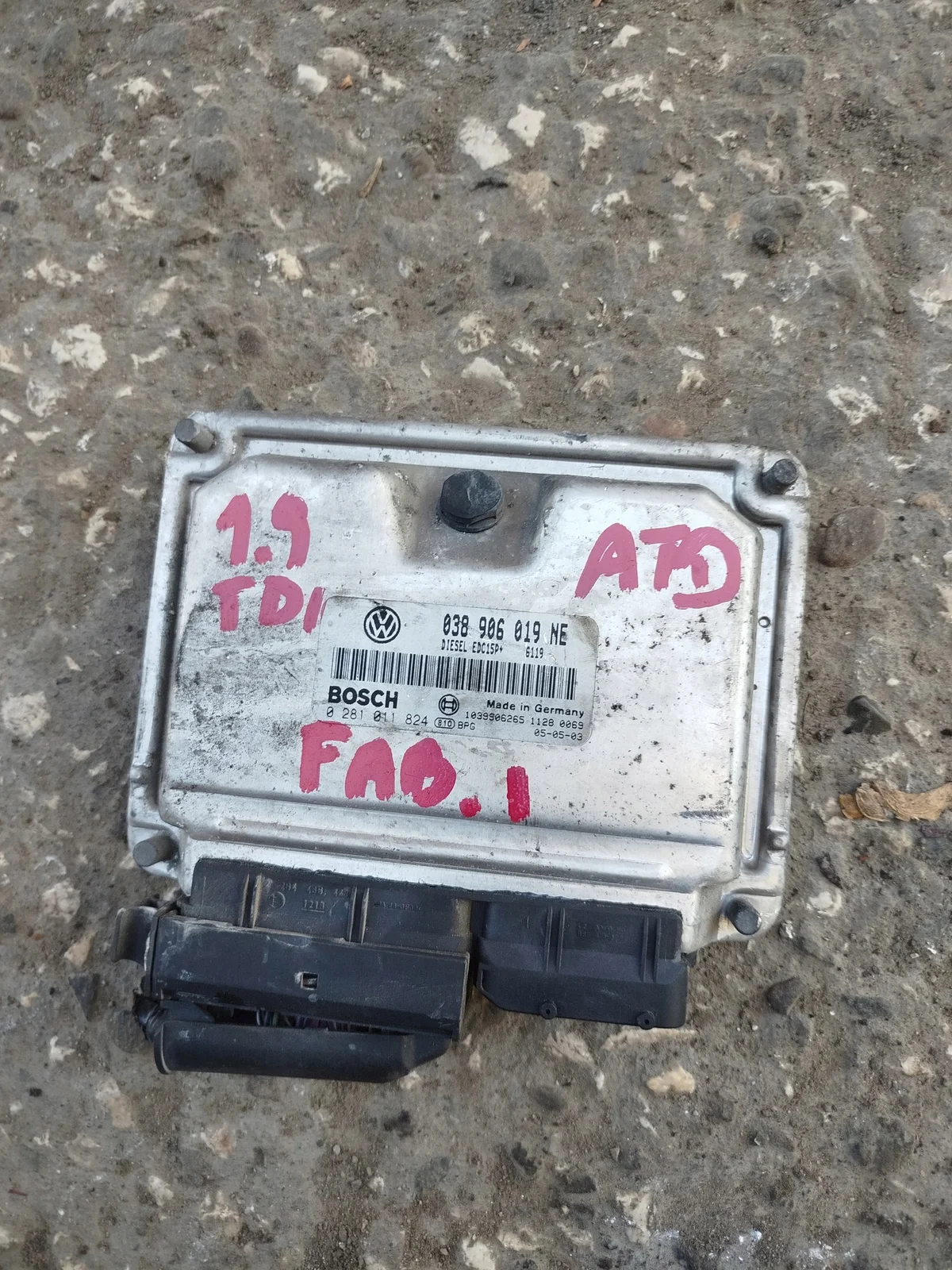 Engine Control Unit SEAT Ibiza 1.9 038906019NE