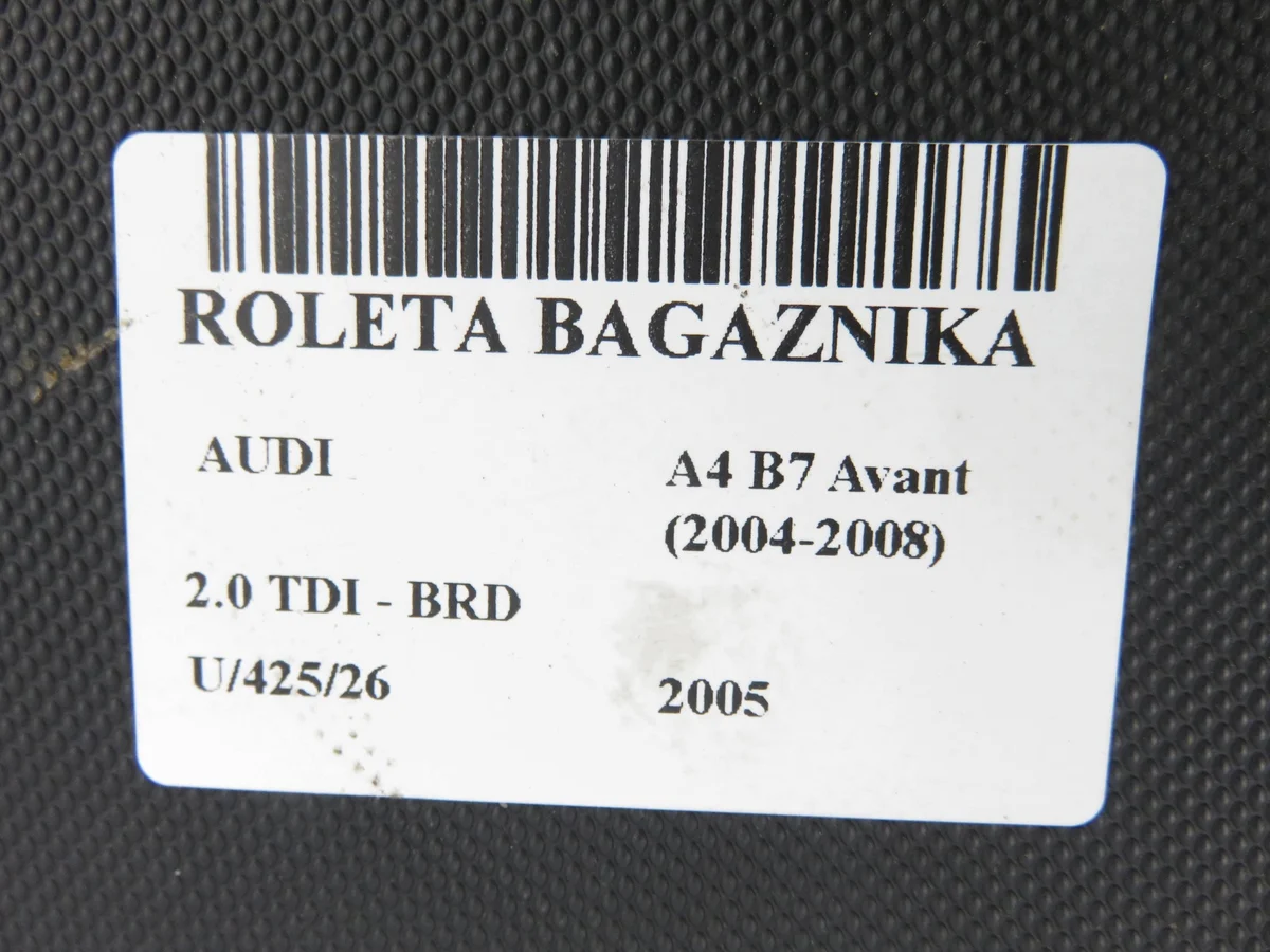 Audi A4 B7 Avant tavaratilan rullaverho M1157655-8E986355394H image 10
