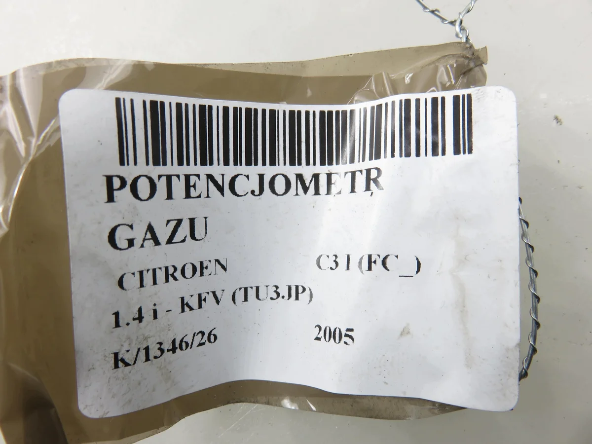 Citroen C3 Potentiometri kaasuläppä M1154279-9646702180