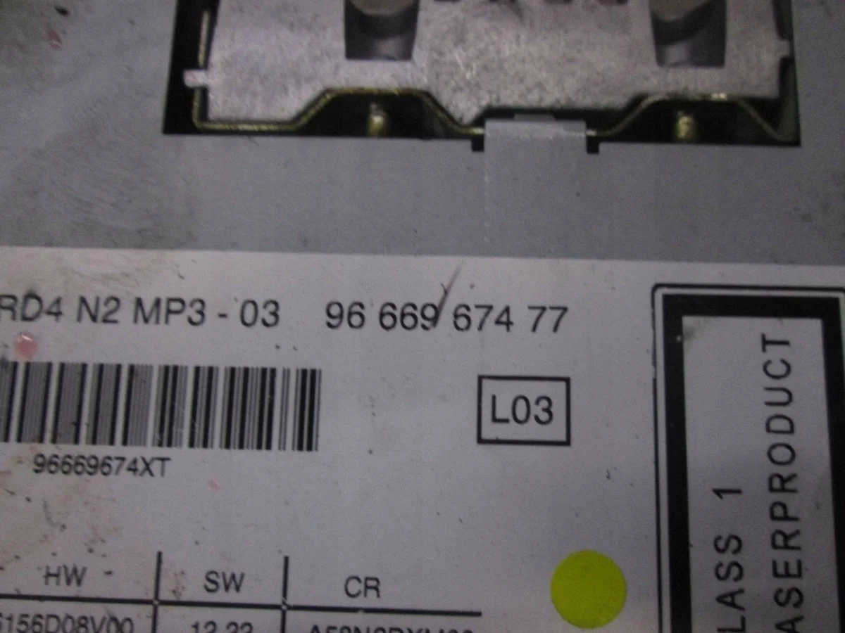 Radio Peugeot 9666967477 image 3