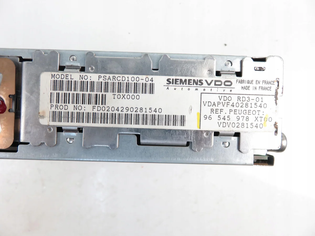 Radio Peugeot 307 SW M928873-96545978XT