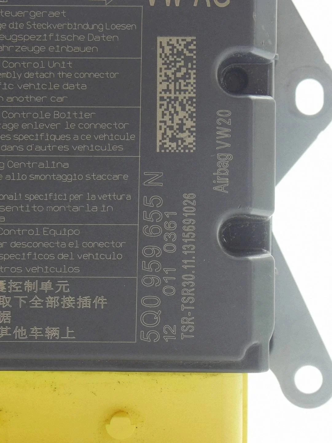 Modulo sensore airbag Audi A3 8V WAH48982 image 4