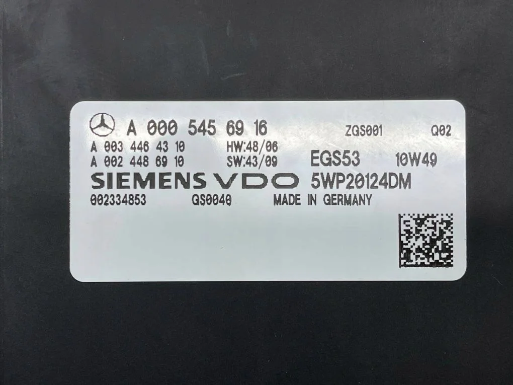 Unidade de Comando Caixa de Velocidades Mercedes Classe E W212 A0034464310