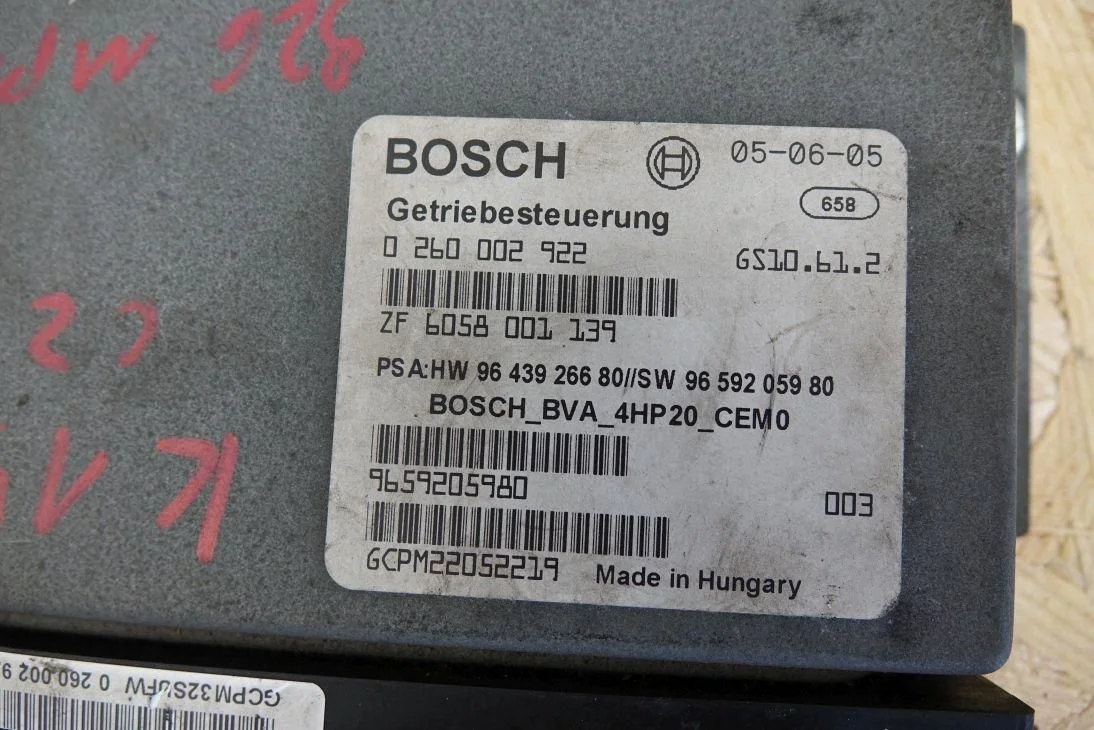 Unidade de Comando Caixa Automática Peugeot 607 3.0 V6 9659205980