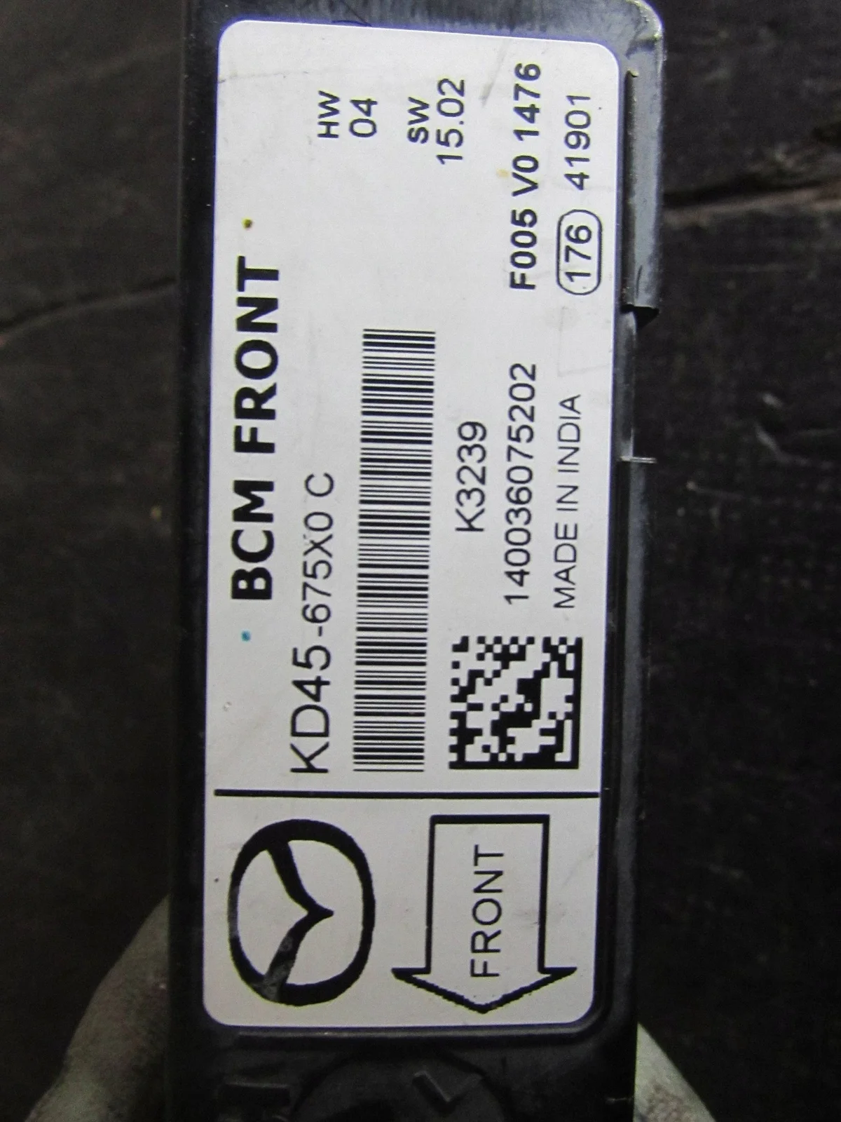 Module BCM Mazda 6 KD45675X0C image 3