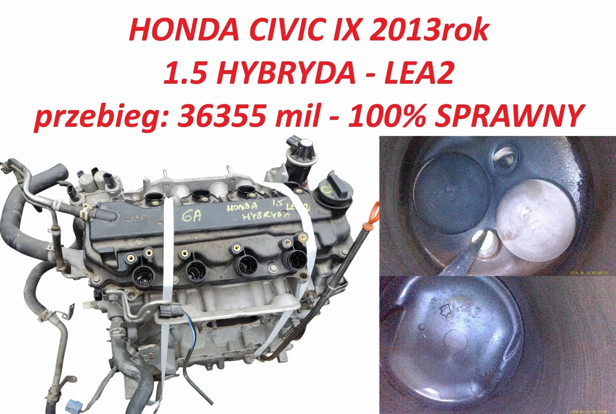 Motor Honda Civic IX LEA2 2013-2017 Hybride