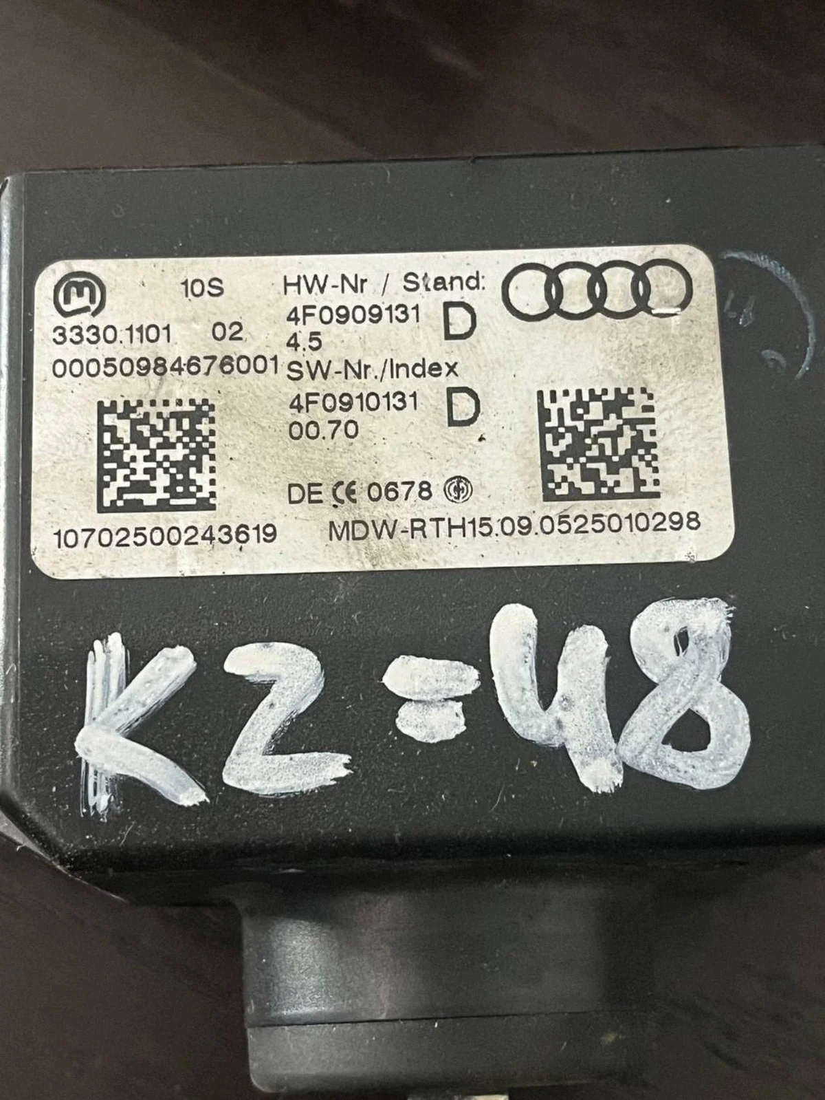 Ignition Switch Audi A6 S6 C6 4F 33301101 thumbnail 3